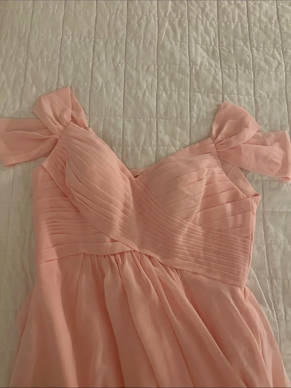 Light Pink Chiffon High-Low Formal Dress P2P 20